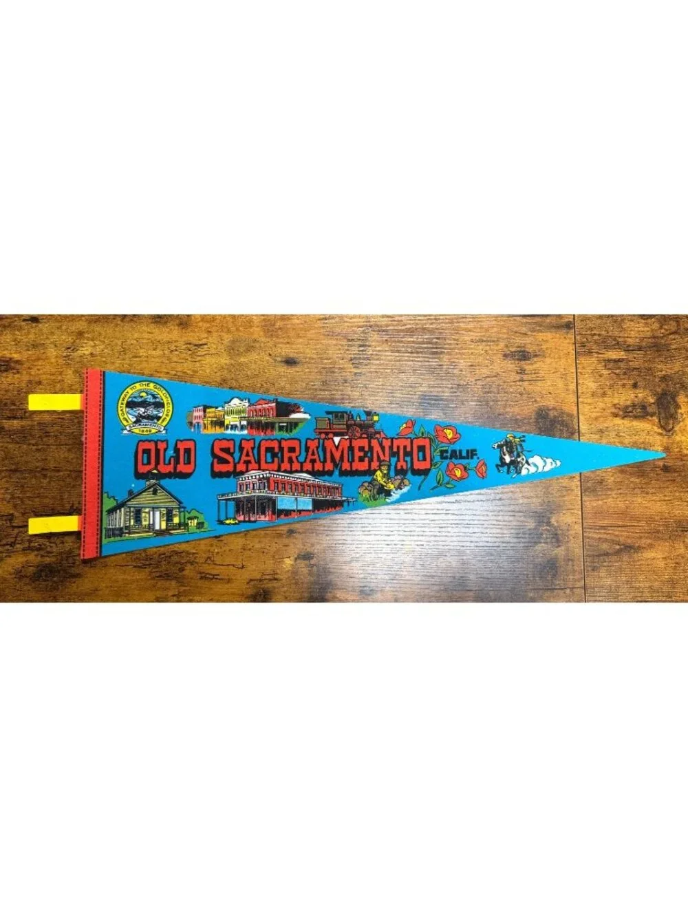 Vintage Old Sacramento, California pennant